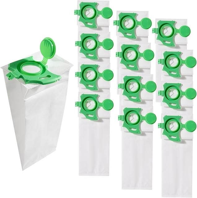 CF Clean Fairy 12Pack Vacuum Bags Compatible With Windsor Axcess 12" 15" Upright Vacuums And Sebo Felix 1,2 Premium & 4 Kombi Replacement for 7029ER 86333980 Filter Bag
