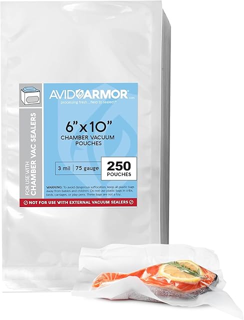 Avid Armor Heavy Duty Chamber Vacuum Sealer Bags Multi-Use Vacuum Bags