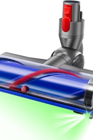 Cleaner Replacement with LED Lights for Dyson V7 V8 V10 V11 V15 Direct Drive Head Quick-Release Head Cleaner Brushes Replacement SV10 SV11 SV12 SV14 Parts for Hardwood Floor Carpets