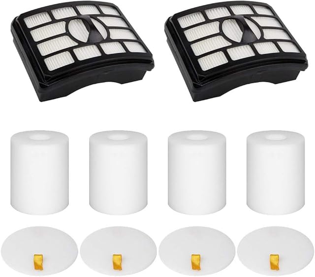 2 + 4 Pack Vacuum Filters Replacement Compatible for Shark Rotator Pro Lift-Away NV500, NV501, NV502, NV503, NV505, NV510, NV520, NV552, UV560, NV642, ZU780, ZU782, ZU785, Part Xff500 Xhf500