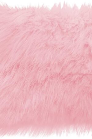 10 Inches Square Faux Fur Rug Area Rug for Living Room Bedroom Square Chair Cover