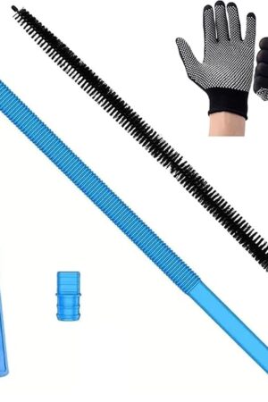 Clothes Dryer Vent Cleaner Kit Compatible with All Vacuum Cleaner Include Vacuum Hose Attachment Accessories Brush Lint Brush,Dryer Vent Vacuum Hose with Gloves
