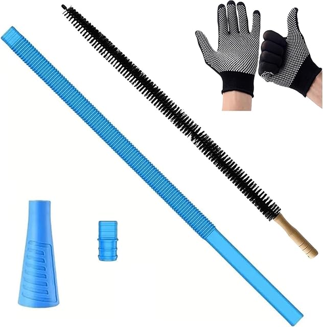 Clothes Dryer Vent Cleaner Kit Compatible with All Vacuum Cleaner Include Vacuum Hose Attachment Accessories Brush Lint Brush,Dryer Vent Vacuum Hose with Gloves