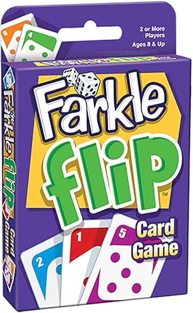The PlayMonster Farkle Flip — The Classic Dice Game Now in a Card Game — For Game Nights — Ages 8+