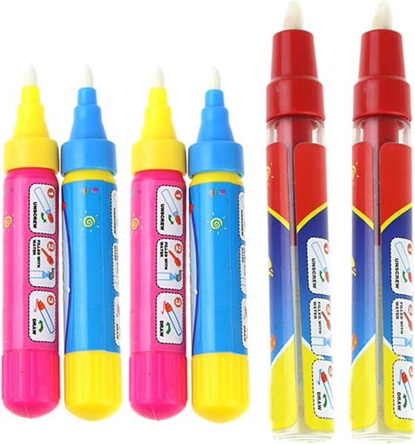 The Jenilily Water Doodle Pens Replacement Water Pen, Drawing Doodle Pens Toys Set for Water Doodle Mat (Pack of 6)