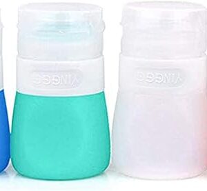 YINGGG Squeeze Portable Salad Dressing Container to Go Bottles for Sauces, Mini Salad Dressing Bottles，Leakproof Condiment Storage Bottle, Mini Ketchup Bottle Dressing to Go for Lunch set of 4 (37ML)