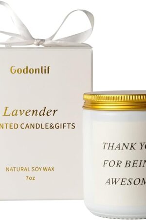 Birthday Gifts for Women, Unique Friendship Gift for Best Friend Birthday, Her, BFF, Sisters, Besties, Mom, Natural Soy Wax Candle for Mom, Funny Lavender Scented Candles