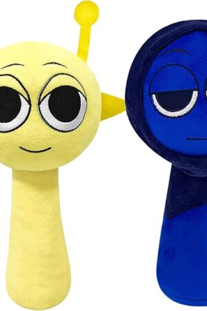 The Plush Toys, Horror Games Plushies Toy for Fans, Soft Stuffed Animal Pillow Figure Doll Christmas Birthday Gifts for Adult Kids（Blue+Yellow）