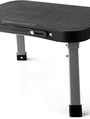 11" Folding Step Stool, Non-Slip 16x12 Large Platform, Portable Compact Sturdy 1-Step Stools for Kids Adults Seniors at Indoor Outdoor - Durable & Safe (11 inch, Black)