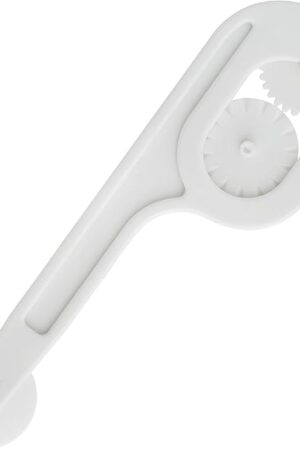 Ateco Fondant Cutter & Embosser, 3 Interchangeable Wheels, Food Grade Plastic,White