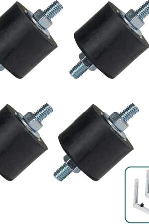 Daisypower Air Conditioner Rubber Vibration Mounting Bracket,M8 Anti-Vibration Isolator Pads for Outdoor Ductless Mini Split Units AC Condensers