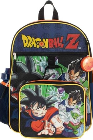 BIOWORLD Men's Dragon Ball Z Backpack Set Orange One Size