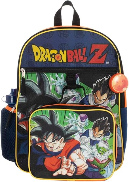 BIOWORLD Men's Dragon Ball Z Backpack Set Orange One Size