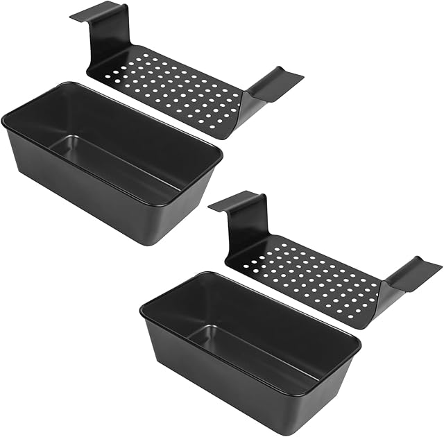 2 Pack Meatloaf Pan with Drain Tray,Nonstick Baking Loaf Pan for Roasting Meat,Bread,Turkey Meatloaf,Reduce Fat and Keep Healthy,9 x 5 Inch