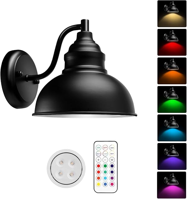 Wall Sconces Rechargeable Wall Lights Elegant Touch Wall Lamp 13 Colorfuls Changeable