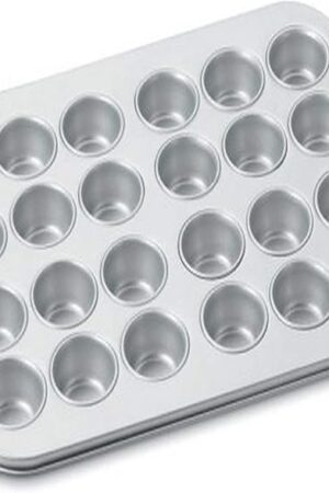 Cuisinart AMB-24MMP Chef's Classic Nonstick Bakeware 24-Cup Mini Muffin Pan, Silver