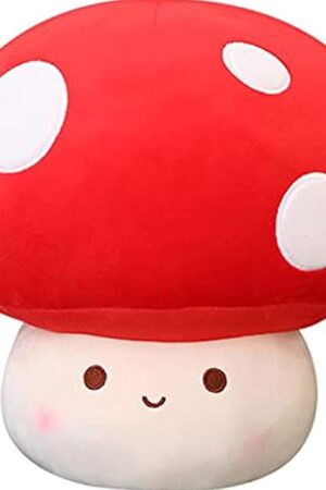 The Plush Mushroom Pillow, 12 Inch Cute Stuffed Mushroom, Plush Toy Room Decor Gift for Kids and Adults