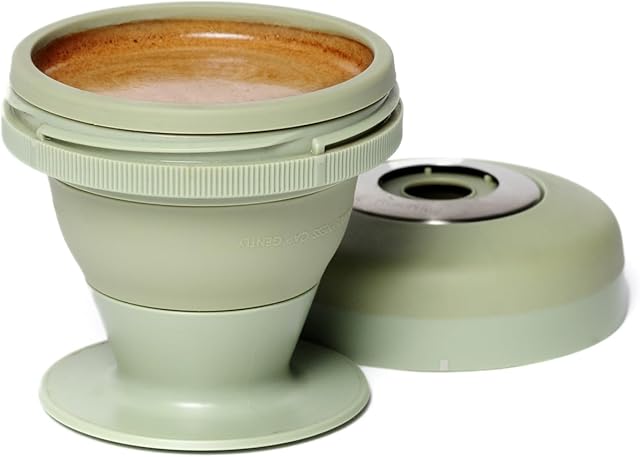 Corkcicle Coffee Palmpress Portable Single Serve French Press - 8 Oz, Sage Green