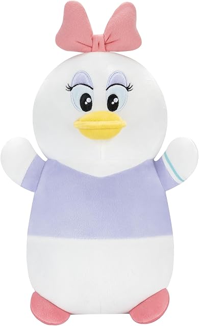 The Squishmallows Original Disney 10in Daisy Duck HugMees – Ultrasoft Official Jazwares Plush (Medium-Sized)