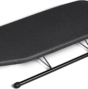 Duwee 12"×32" Table Top Ironing Board with Iron Rest,Small Ironing Board with Heat Resistant Cover,Thicken Felt Padding,Non-Slip Feet for Home, Laundry Rooms, Dorms