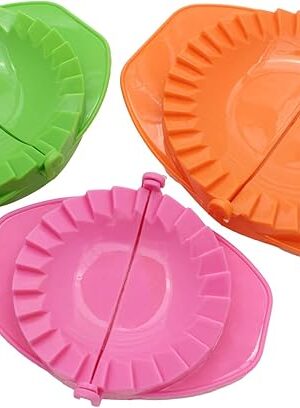 Zoie + Chloe Set of 3 Dough Press - Plastic Pastry Shaper & Empanada Maker Press With Crimped Crust Edges - Kitchen Tools For Making Dumplings, Hand Pie, Ravioli, Pierogi, Turnover - 4?, 5?, 6?