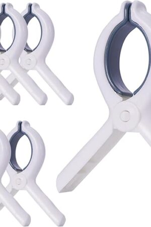 6 PCS Beach Towel Clip，Towel Clips for Beach Chairs for Cruise, Plastic Clothespins for Laundry Towel Clothes, Cruise Ship Essentials for Towel Bands, Picnic Table Clips for Outdoor and Indoor Use.