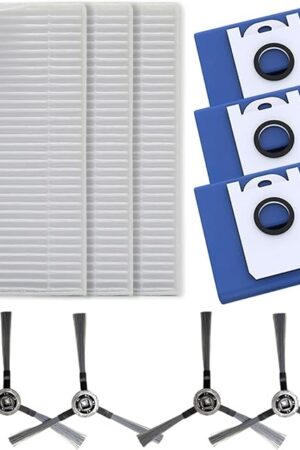 Vacuum Replacement Parts Kit For bObsweep For Dustin For Orb-i For Ultra-Vision For RC400,4.6L Large Vacuum Dust Collector Bags Vacuum Cleaner Side Brush Filter Kit