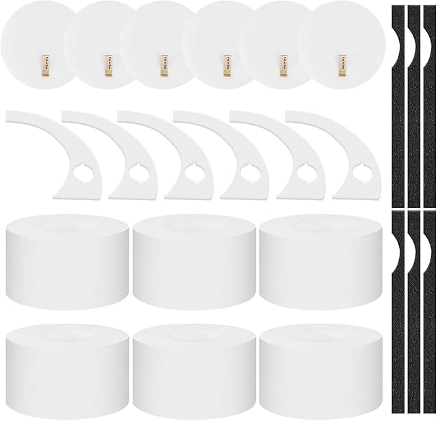 24 Pack VS101 Vacuum Filters Replacement Compatible with Shark MessMaster Portable Wet Dry Vacuum VS101 VS100 VS105 UV105 VX100, Parts # XFFKVS100, XPMFVS100
