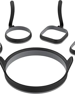 Blackstone 5515 Egg Ring/Omelet Ring Kit,Silver