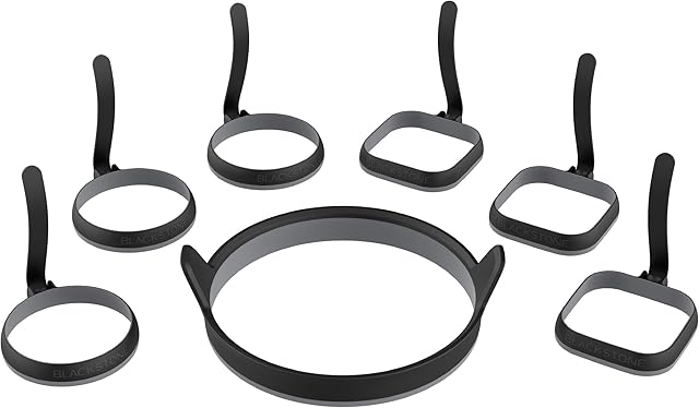 Blackstone 5515 Egg Ring/Omelet Ring Kit,Silver