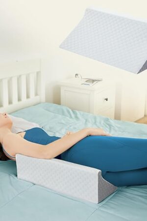 Wedge Pillow for Sleeping, Side Sleeper Body Back Positioners for Back Pain, Preventing Bedsores, After Surgery, Pregnancy Support, Ankle Support, Bed Wedge Pillow for Side Sleepers