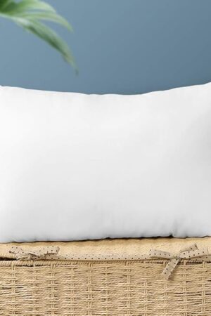 Artscope Premium Lumbar Throw Pillow Insert Rectangle Form Cushion Stuffer for Couch, Sofa, Bed - Indoor Decorative Pillows Inserts 12x20 Inch