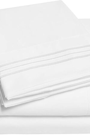 1500 Supreme Collection Queen Sheet Sets White - Luxury Hotel Bed Sheets and Pillowcase Set for Queen Mattress - Extra Soft, Elastic Corner Straps, Deep Pocket Sheets, Queen White