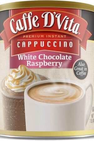 Caffe D'Vita White Chocolate Raspberry Cappuccino (16 oz)