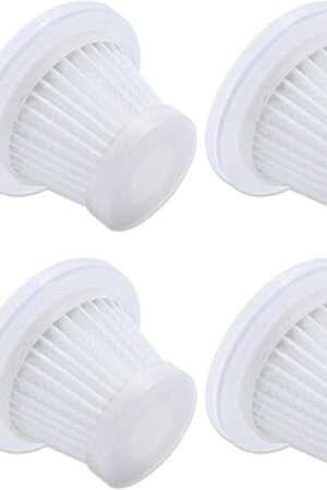 4 Pack Car Vacuum Filter Replacement Compatible with KMM Handheld Car Vacuum Cleaner, Model LT-117C, Washable Filter for Car, Home, Office, Pet（Only for KMM LT-117C Vacuum Cleaner）