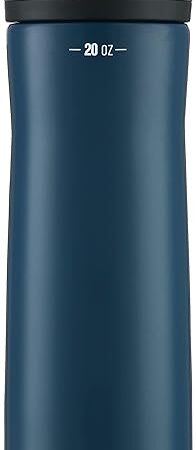 Contigo Jackson Chill 2.0, Vacuum-Insulated Stainless Steel Water Bottle with Secure Lid, Leak-Proof Travel Friendly, 20oz Capacity, Blueberry Color, Keeps Drinks Cold for 12 Hours