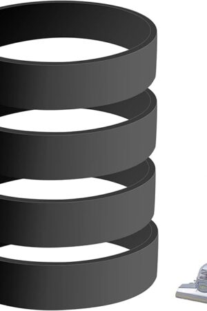 4 Pack Vacuum Belts Replacement for Kirby Vacuum Cleaner, Replace Parts 301291, Fit for Kirby Vacuum Cleaner Models G3 G4 G5 G6 G7 Series