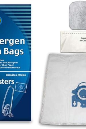 EnviroCare Replacement Allergen Vacuum Cleaner Dust Bags made to fit Miele AirClean 3D Canisters Style GN 5 Pack with 2 Filters