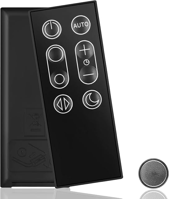 967400-01 Replacement Remote Control for Dyson Pure Cool Link DP01 DP03 TP02 TP03 Purifying Fan (with Magnetic/Black),Compatible with Dyson Fan Remote Replacement
