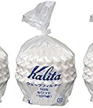 3 X Kalita: Wave Series Wave Filter 185 (2-4 Persons) White. 300 Pieces (Japan Import)