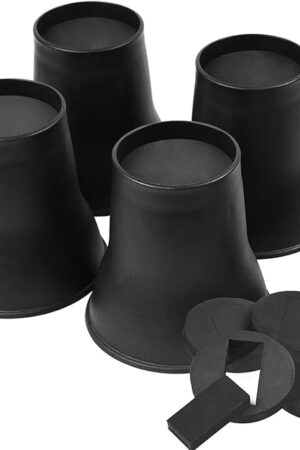 BTSD-home Bed Risers 6 Inch Heavy Duty, Round Furniture Risers for Table Desk College Dorm Sofa Couches TV Stands (4 Pack)