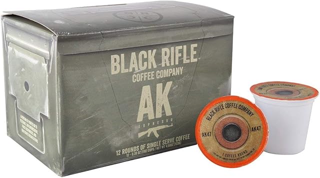Black Rifle Coffee Company AK-47 Coffee Rounds for Single Serve Brewing Machines (12 Rounds)