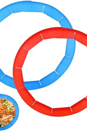 2 Pack Adjustable Pie Crust Shield Silicone Bake Reusable Pie Crust Protector Covers for Edges of Pies, Kitchen Tool for Baking, Fit 8-11.4 Inch