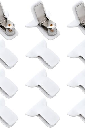 12pcs Duvet Clips for Comforter Inside, Strong Hold Blanket Quilt Fasteners Foam Metal Padded Duvet Cover Clips Prevent Shifting Bedding Accessories Quickly Install