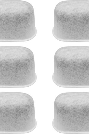 6 Pack Charcoal Water Filters for Breville Espresso Machine,Disposable Coffee Filters for Breville BWF100 Replacement