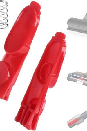 2 Pack Cleaner Head Button Replacement Compatible with Dyson V7 V8 V10 V11 V15 Vacuum Cleaner Head Clip Latch Tab Button with Spring