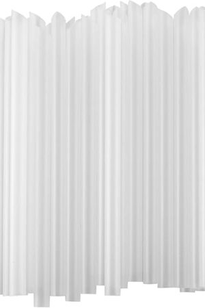ALINK 100 PCS Clear Plastic Boba Straws, 1/2" Wide X 8 1/2" Long Disposable Smoothie Straws for Bubble Tea, Shakes, Popping Pearls