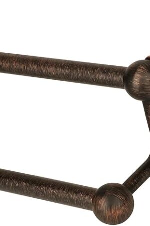 Antique Bathroom Double Towel Bar Oil Rubbed Bronze, 24 Inch Towel Racks for Bathroom Wall Mounted,Bathroom Towel Holder Bronze,Two Towel Rod Hanger for Hotel