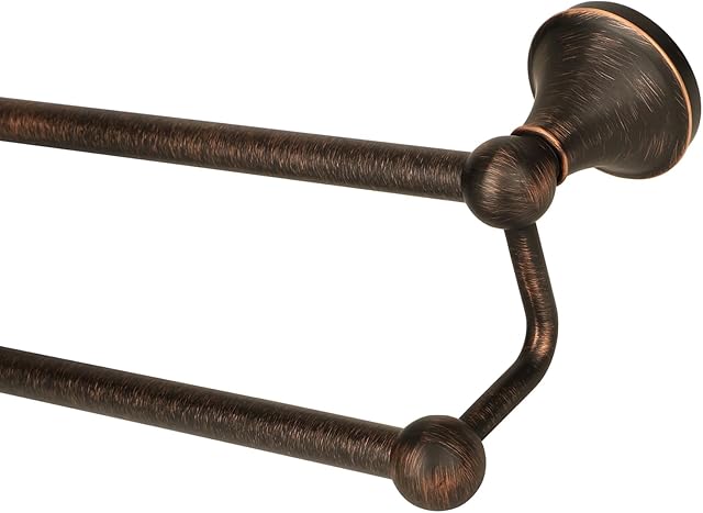 Antique Bathroom Double Towel Bar Oil Rubbed Bronze, 24 Inch Towel Racks for Bathroom Wall Mounted,Bathroom Towel Holder Bronze,Two Towel Rod Hanger for Hotel