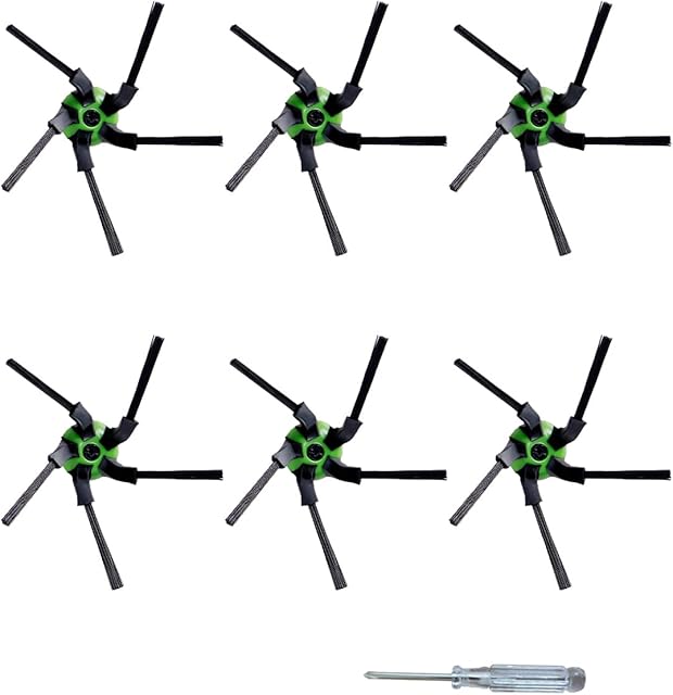 6 Pack Side Brushes,Replacement Parts for IRobot Roomba S9 (9150) S9+ S9 Plus (9550) S Series Vacuum Cleaner (6 Edge-Sweeping side brushes)